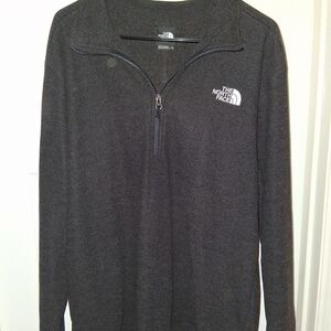 The North Face Men's Black(charcoal) Size XL 1/4 Zip Pullover Sweater